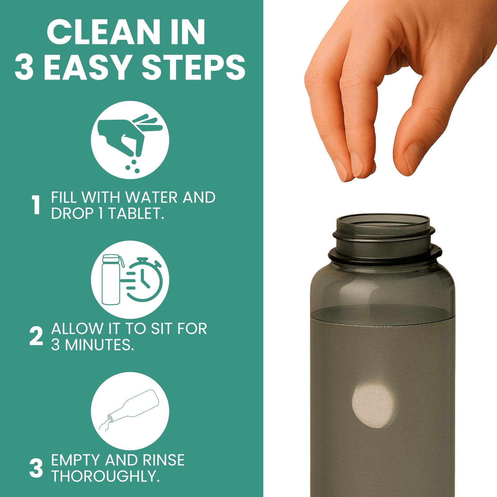 Salem’s Elite 48 Effervescent Water Bottle Cleaning Tablets | Tumbler Cleanin…