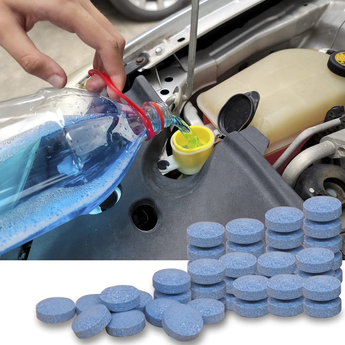 200 Pcs Windshield Washer Fluid Tablets,Wiper Fluid Concentrate,1 Pack Makes …