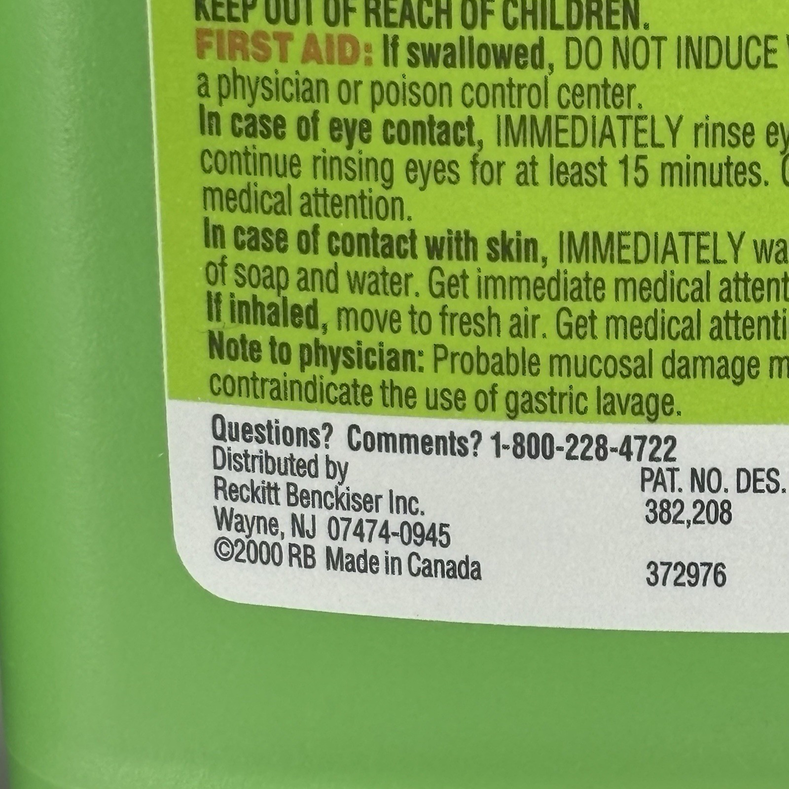 2 Lime-A-Way Lime Away Thick Gel Formula Stain Cleaner 28 oz Each Vintage 2000