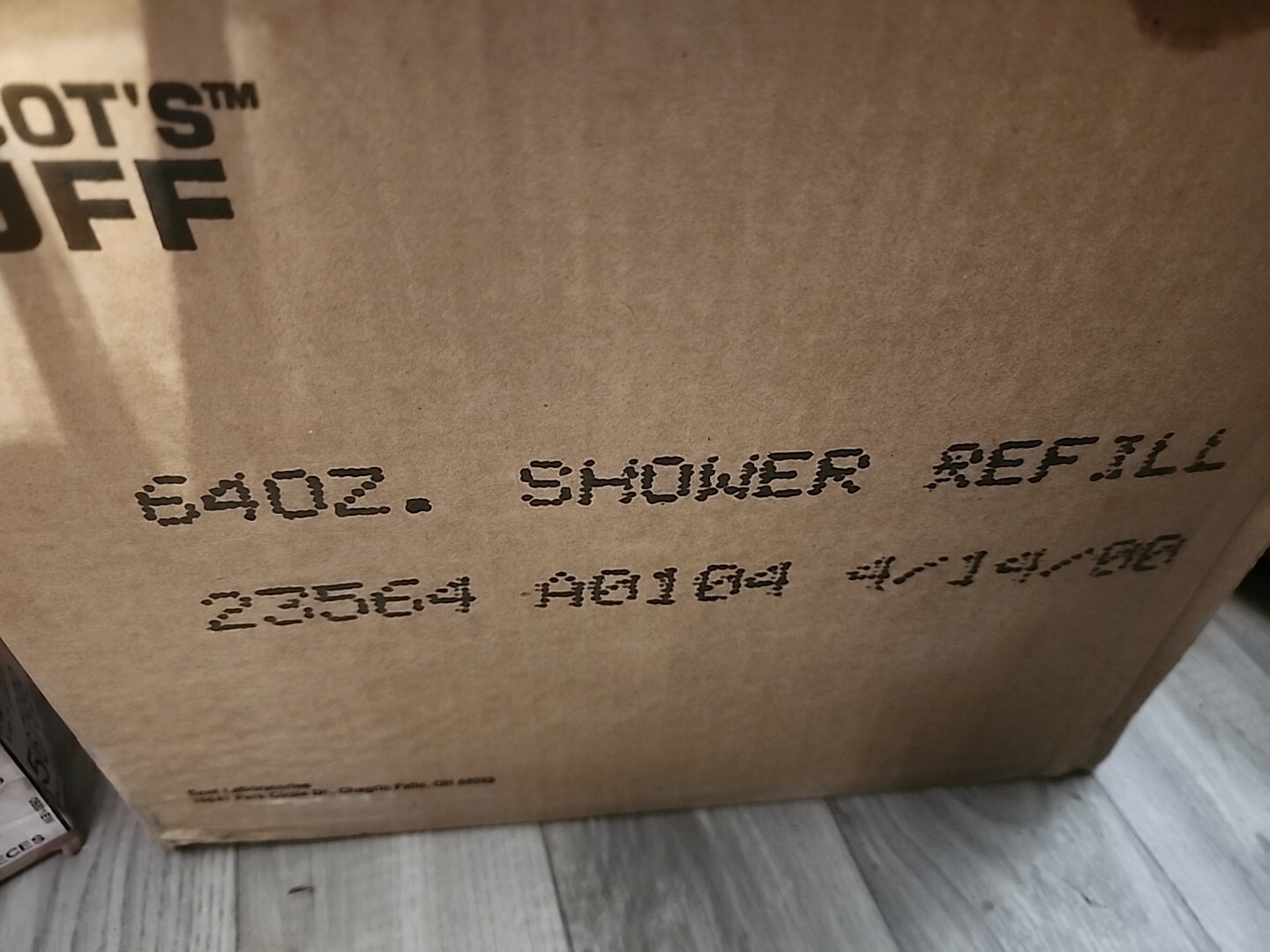 Scot’s Tuff Shower Magic 64 Oz Refill 2 Qts. Rare?? New From 2000 Old Stock