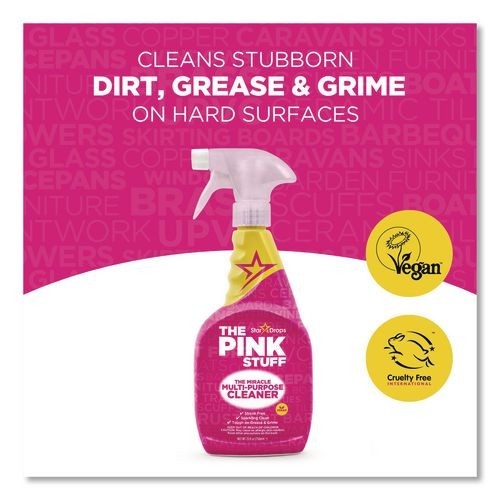 The Pink Stuff Miracle Multi-Purpose Cleaner, Fruity Scent, 25.4 oz Bottle