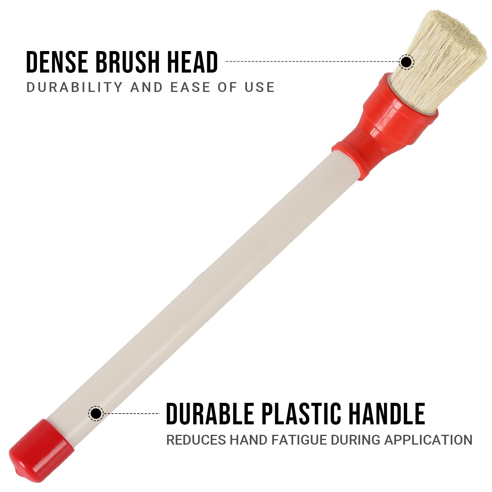 (2-Pack) Curved Applicator Brush for Tire Mounting Paste, 11″ Plastic Handle,…