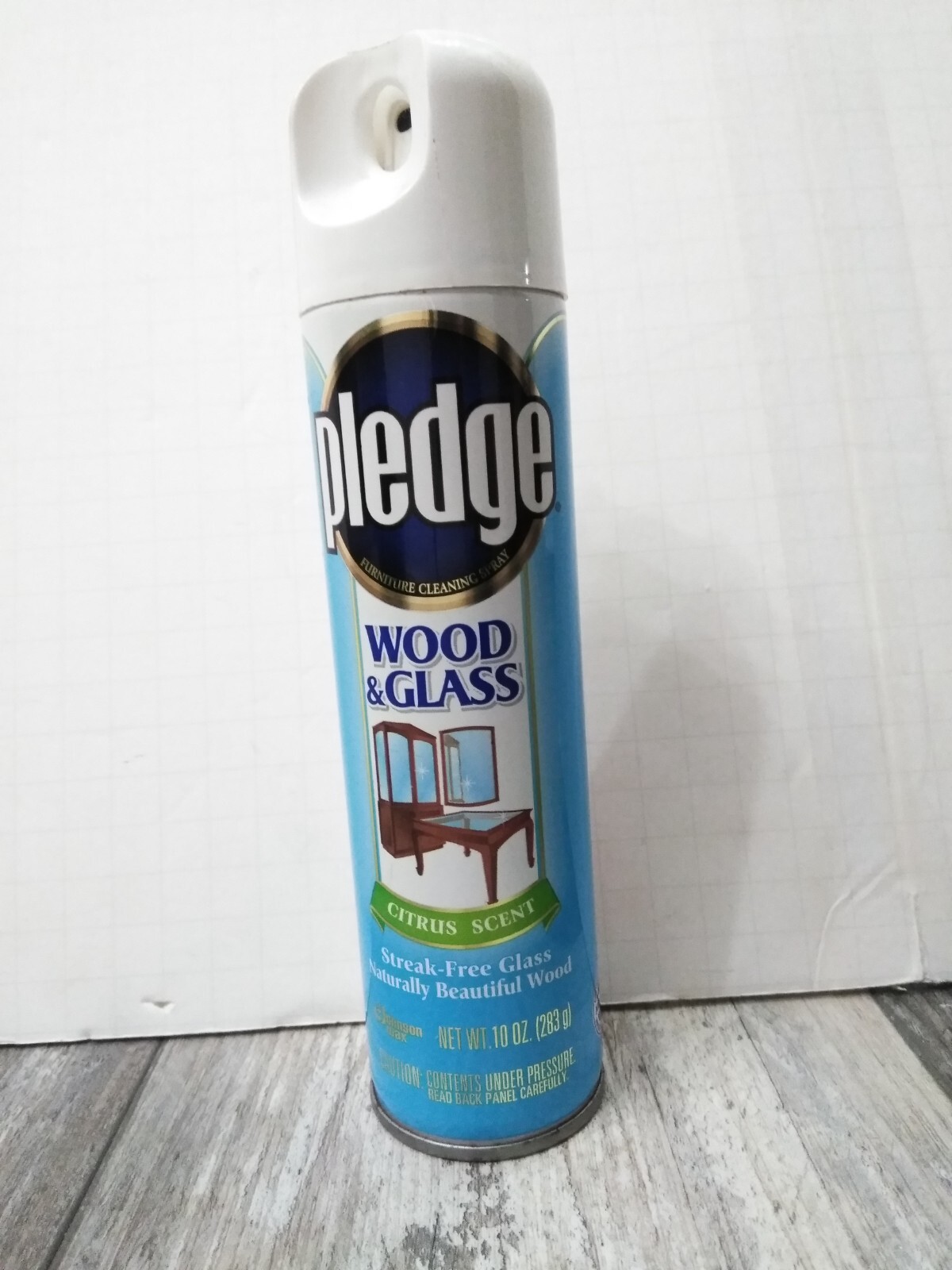 Vintage Pledge Streak -Free Glass Wood & Glass citrus scent 10.oz N.O.S.