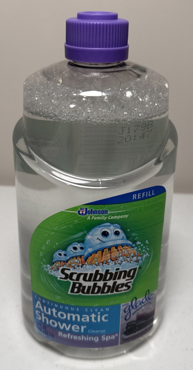 Scrubbing Bubbles Automatic Shower Cleaner Refill 34 oz Glade Refreshing Spa