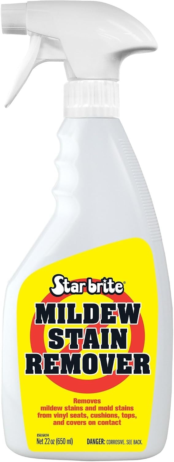 Instant Mold & Mildew Stain Cleaner – Concentrated Formula, Safe for Fiberglass
