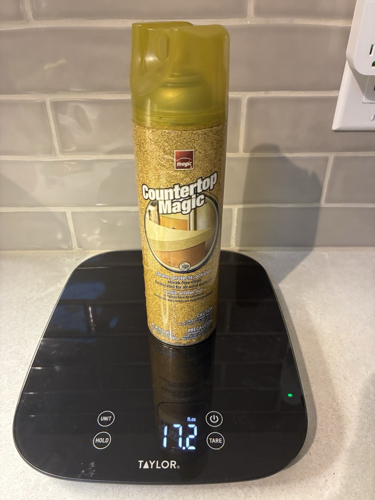 Magic Countertop Cleaner, Ideal for Laminate, 17oz | Yellow Bottle 90% full