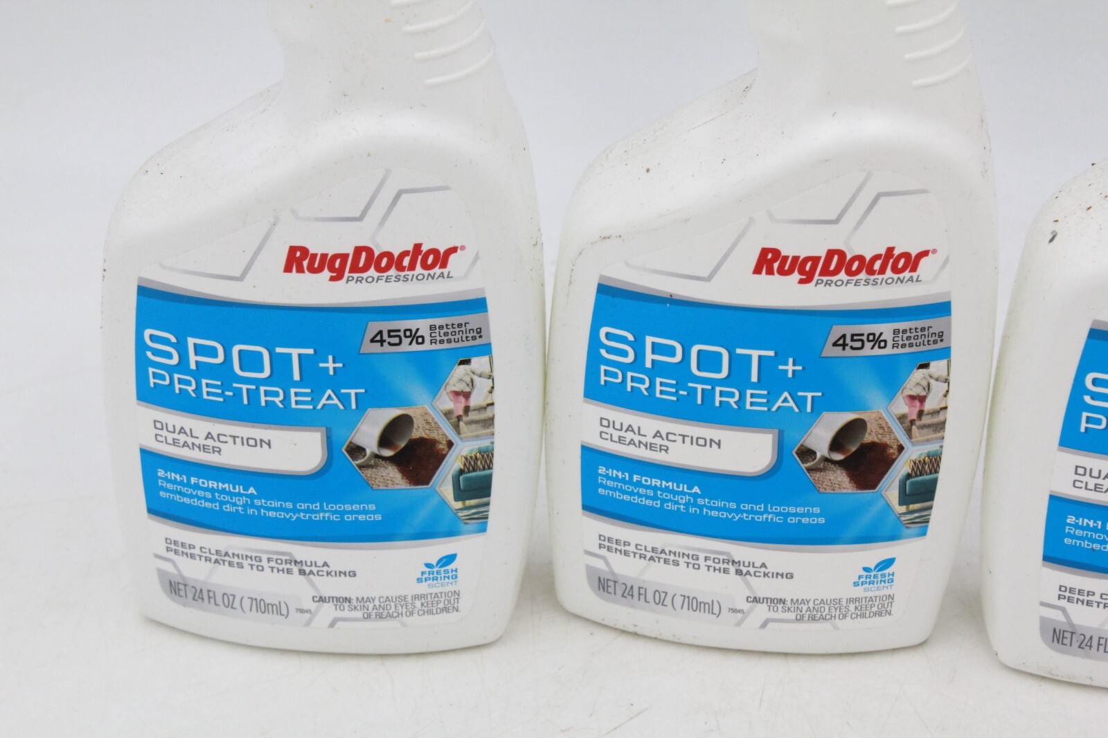 4 Pack Rug Doctor Fabric Upholstery Spot + Pretreat Cleaner Spray Remove Stains