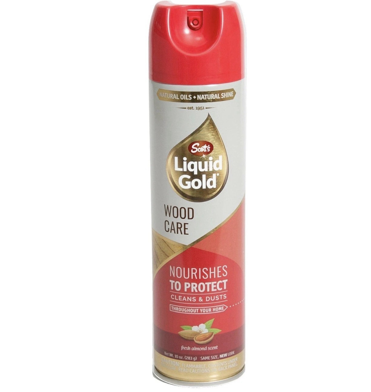 (2-Pk) LIQUID GOLD WOOD CARE Scotts Natural Oil CLEANER NOURISHER ~ Almond Scent