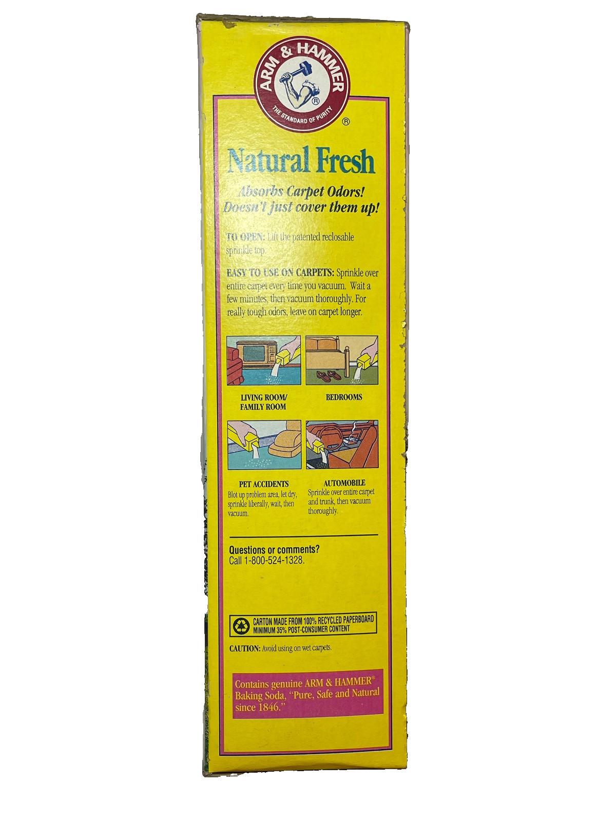 Vintage Arm & Hammer Natural Fresh Carpet Deodorizer Fresh Country Breeze 36 oz
