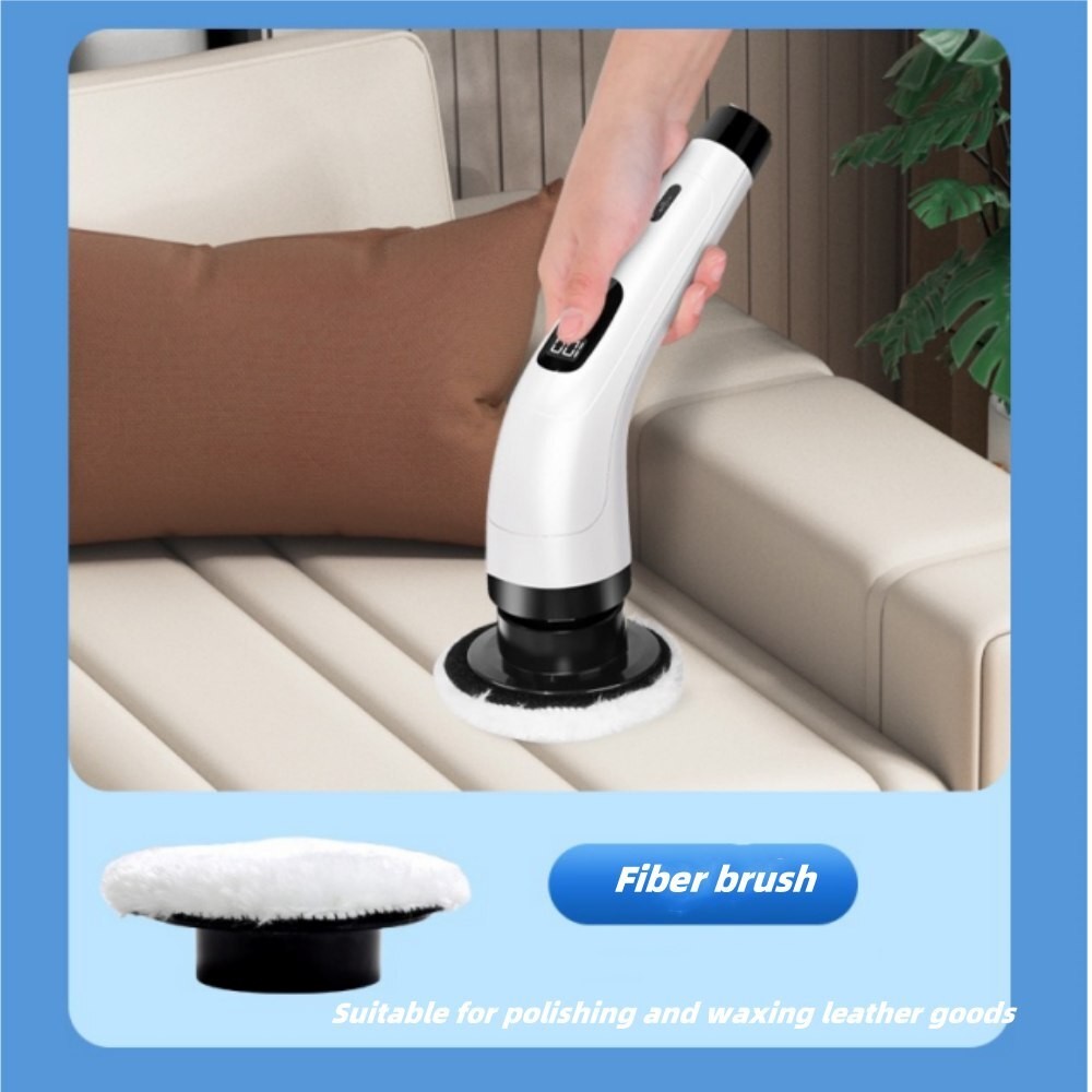 Electric Spin Scrubber – 8 Replaceable Brush Heads Shower Cleaner Brush 3 Speeds