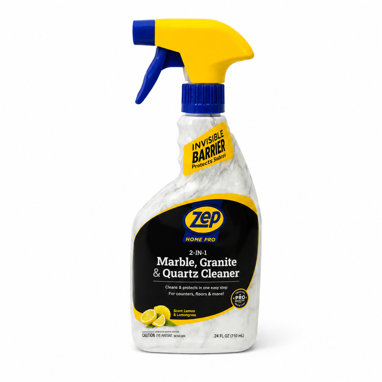 ZEP Home Pro 2 in 1 Marble Granite Cleaner & Protectant Eucalyptus Lemon 24 Oz