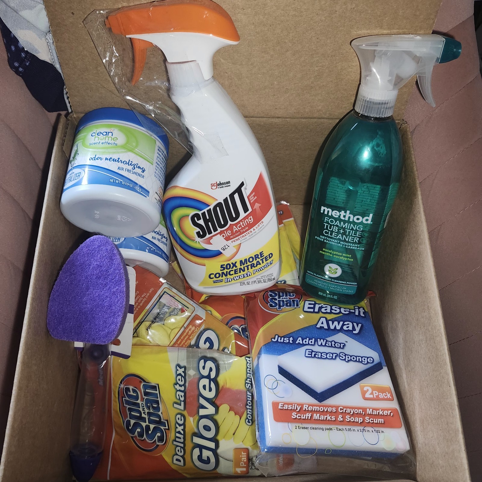 Household Cleaning Supplies lot Of 13 Items All New Method, Shout, Spic And Span