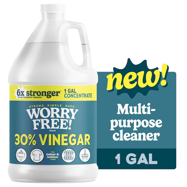 SALE- 3 PACK- WORRY FREE 30 percent Concentrate Cleaning Vinegar 1 -Gallon