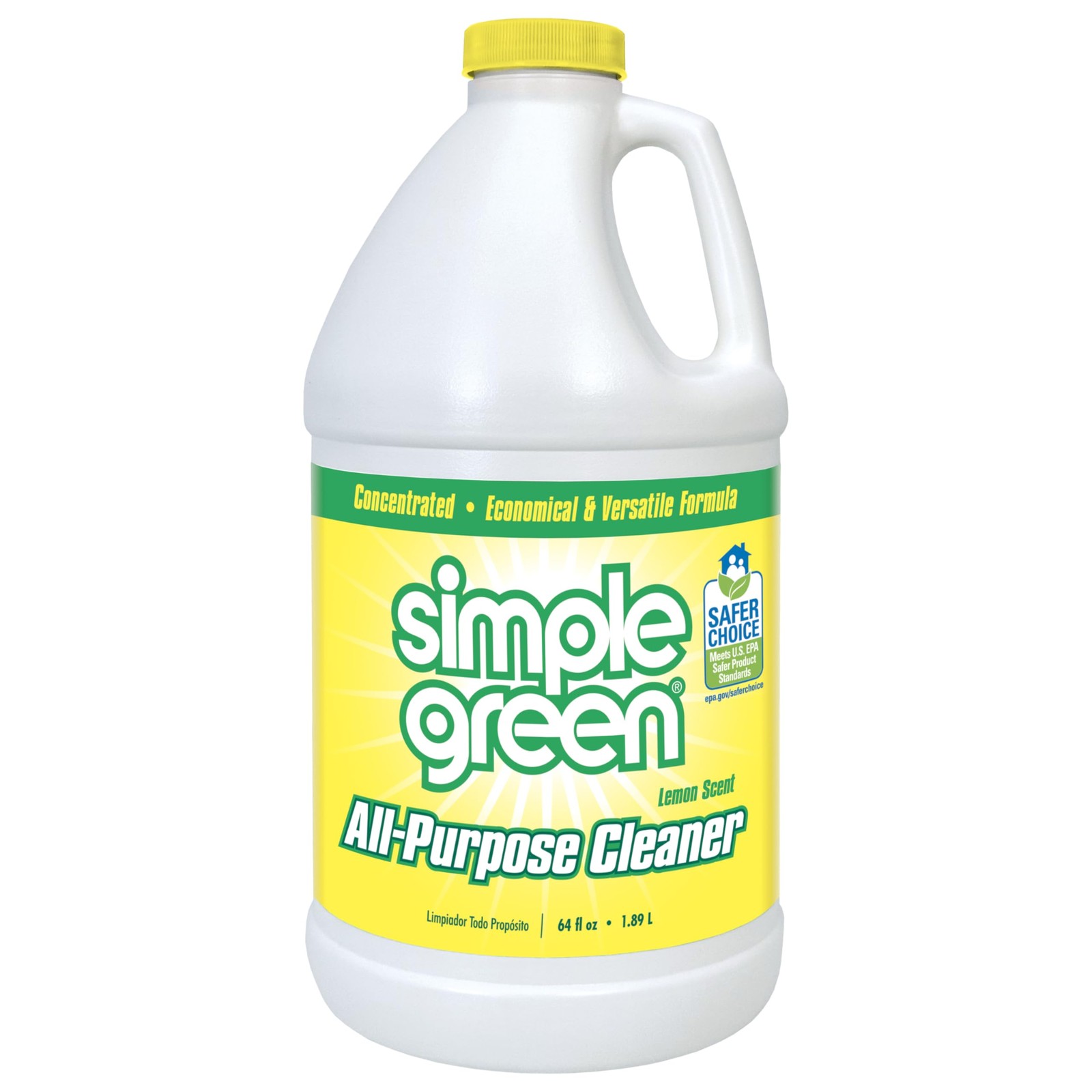 Simple Green All Purpose Cleaner Concentrate 64 Fl Oz (Pack of 1), Yellow