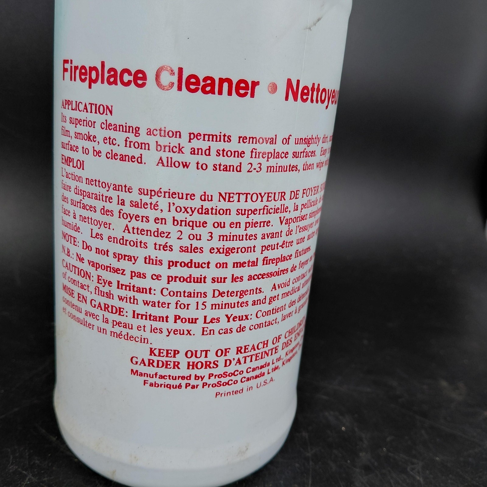 Sure Klean Fireplace Masonry Brick Stone Cleaner 946ml 1 Qt Soot Smoke Surface