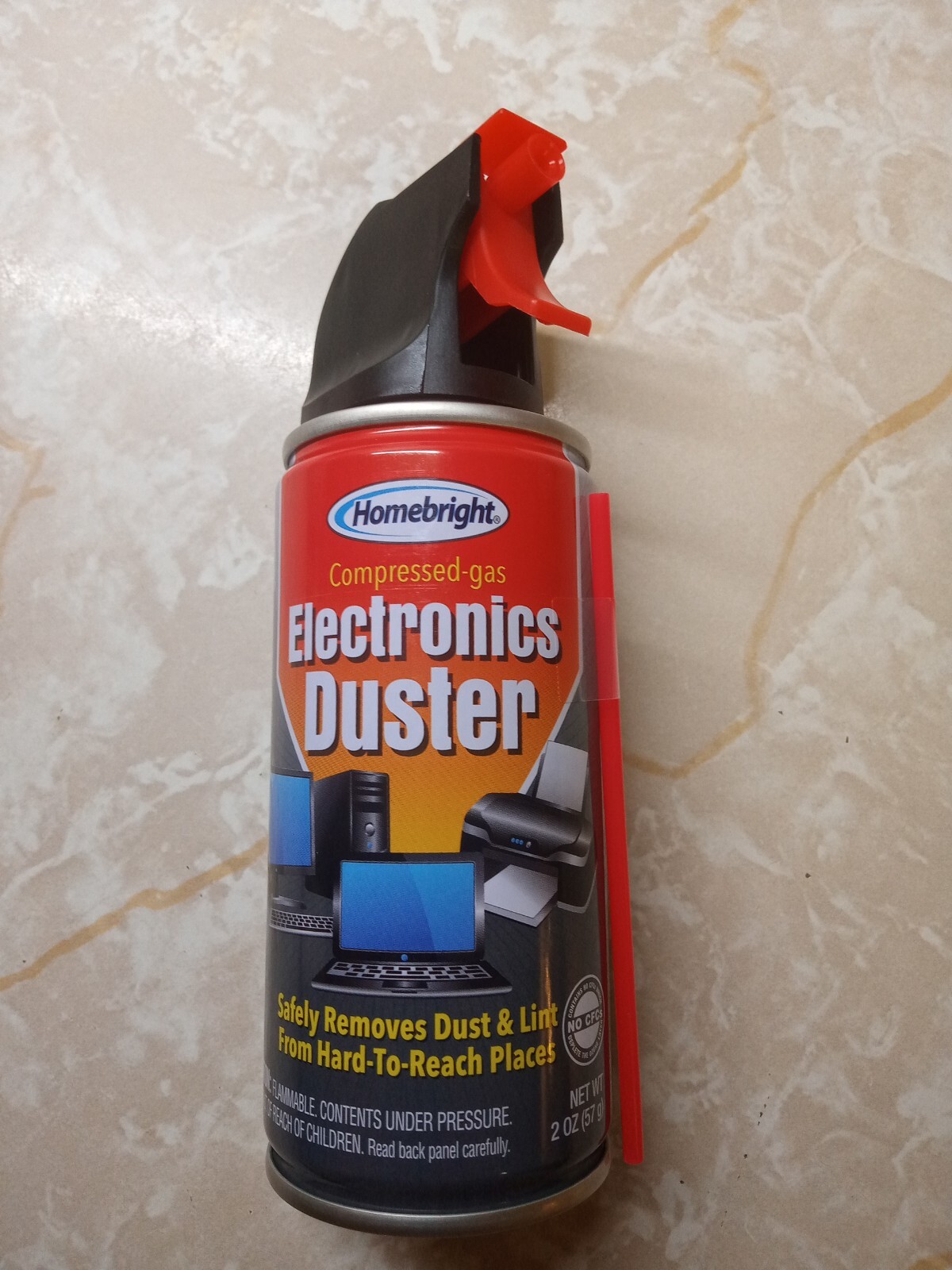 Air Duster Cans Spray Electronics 2 oz Computer Keyboard Particle Remover Comp