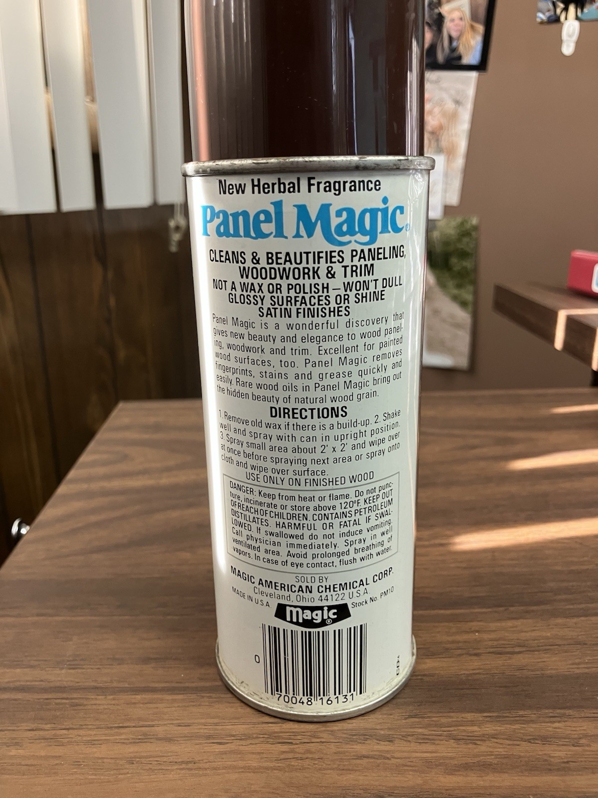 Magic American Herbal Panel Cleaner Aerosol for Wood Paneling 13 oz
