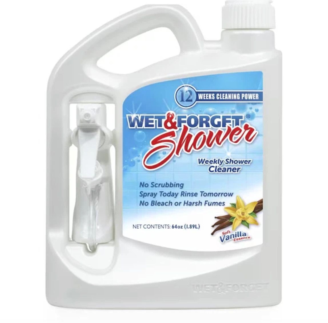 Wet & Forget Shower Cleaner Spray Multi-Surface Weekly Application Requires No S