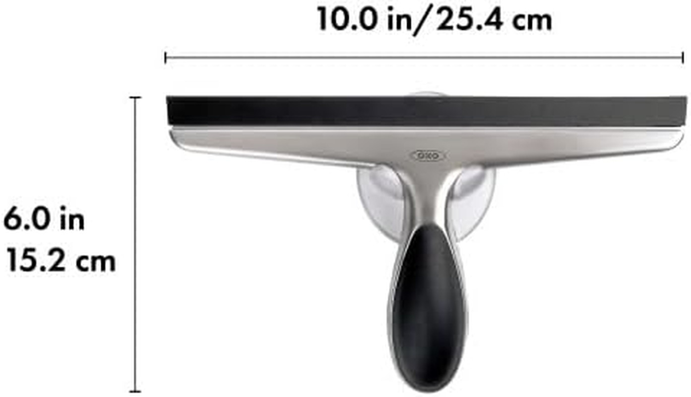 OXO Good Grips Stainless Steel Squeegee – All-Purpose for Bathroom, Glass Shower