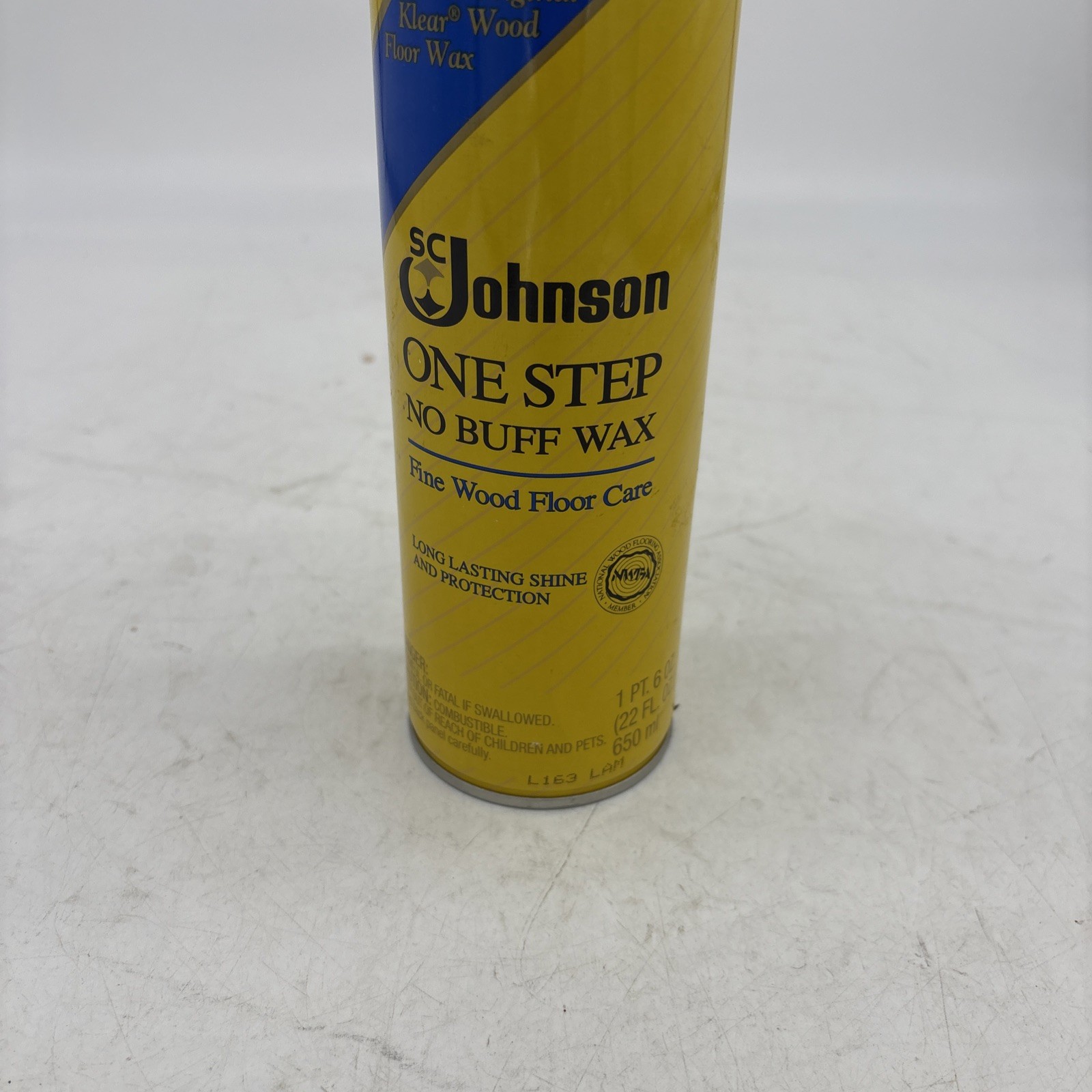 SC Johnson One Step No Buff Wax 75% Full Bottle Discontinued Floor Wax