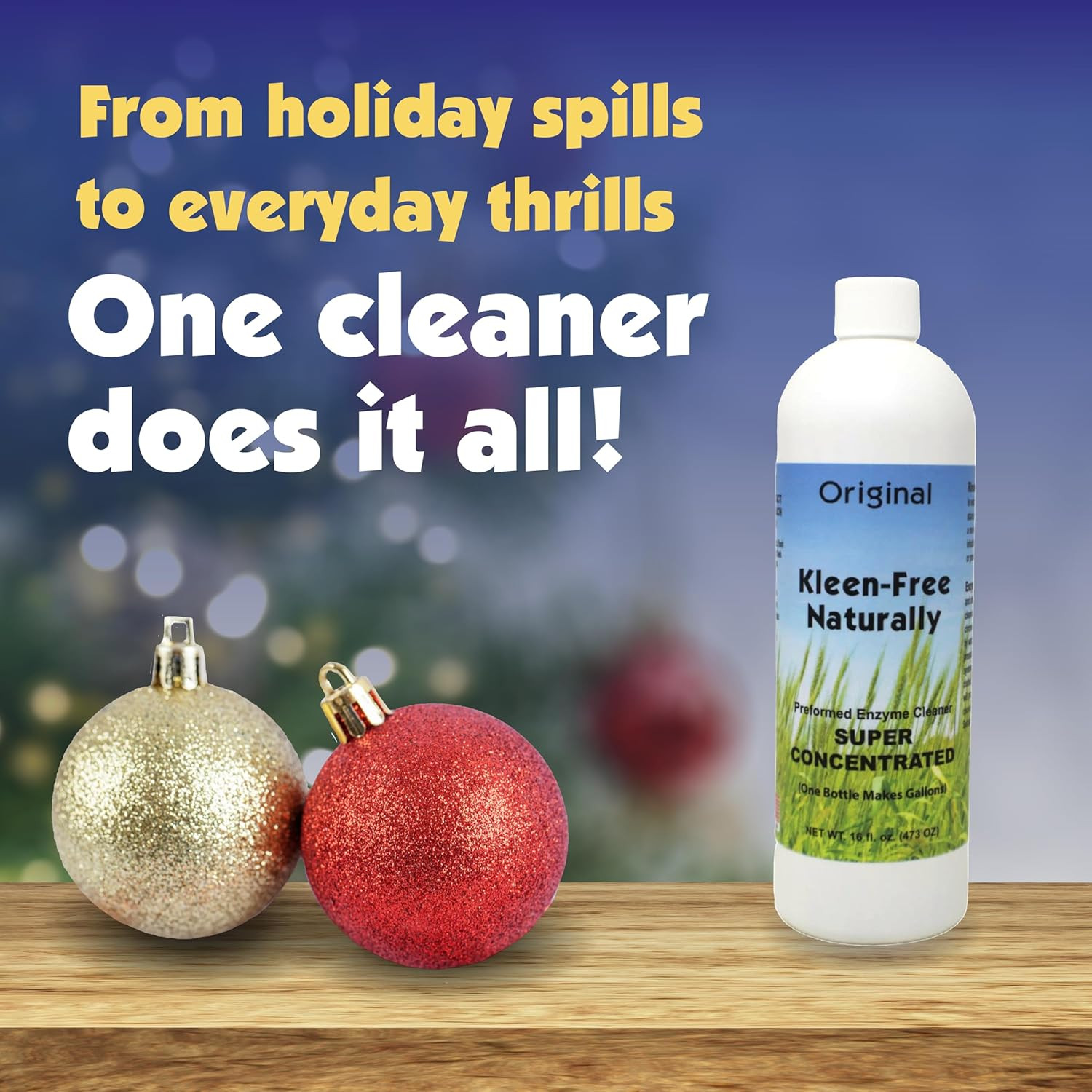 Naturally Preformed Enzyme Cleaner, Enzyme Solution, Multi-Purpose Cleaner, Laun