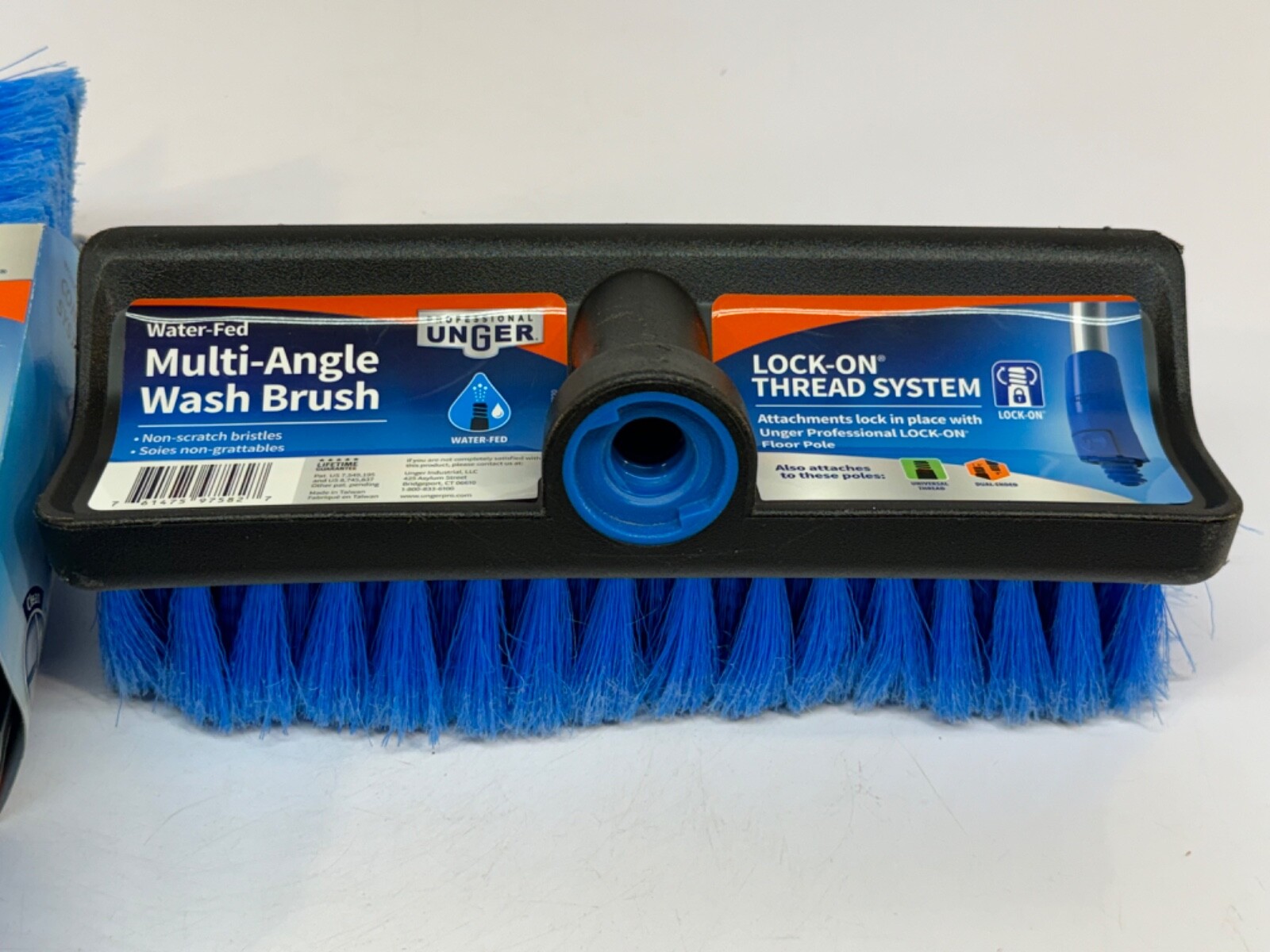10″ Hydropower Soft Brush with Squeegee and Water-Fed Multi-Angle Wash Brush.