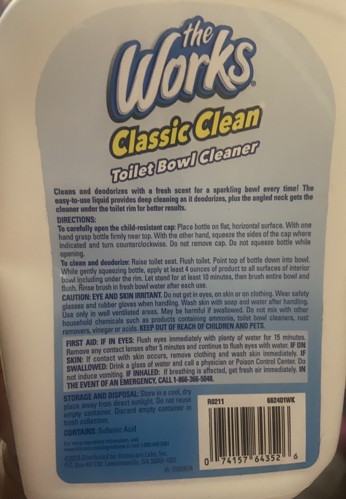 The Works Classic Toilet Bown Cleaner – 24oz, 2 Pack