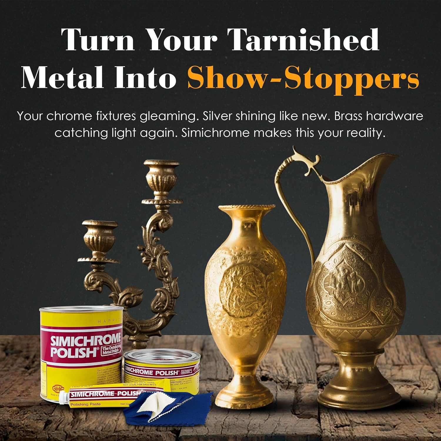 – Simichrome Metal Polish Cream Compound – Chrome & Aluminum Polish for Jewelry