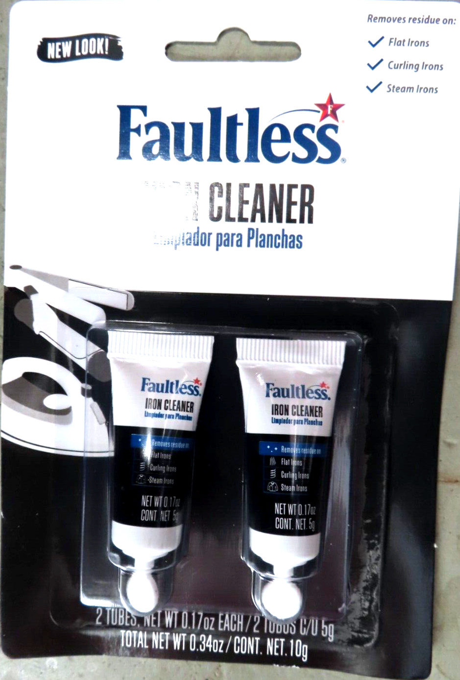 Faultless Hot Iron Cleaner 2 Pack. #40109 NEW