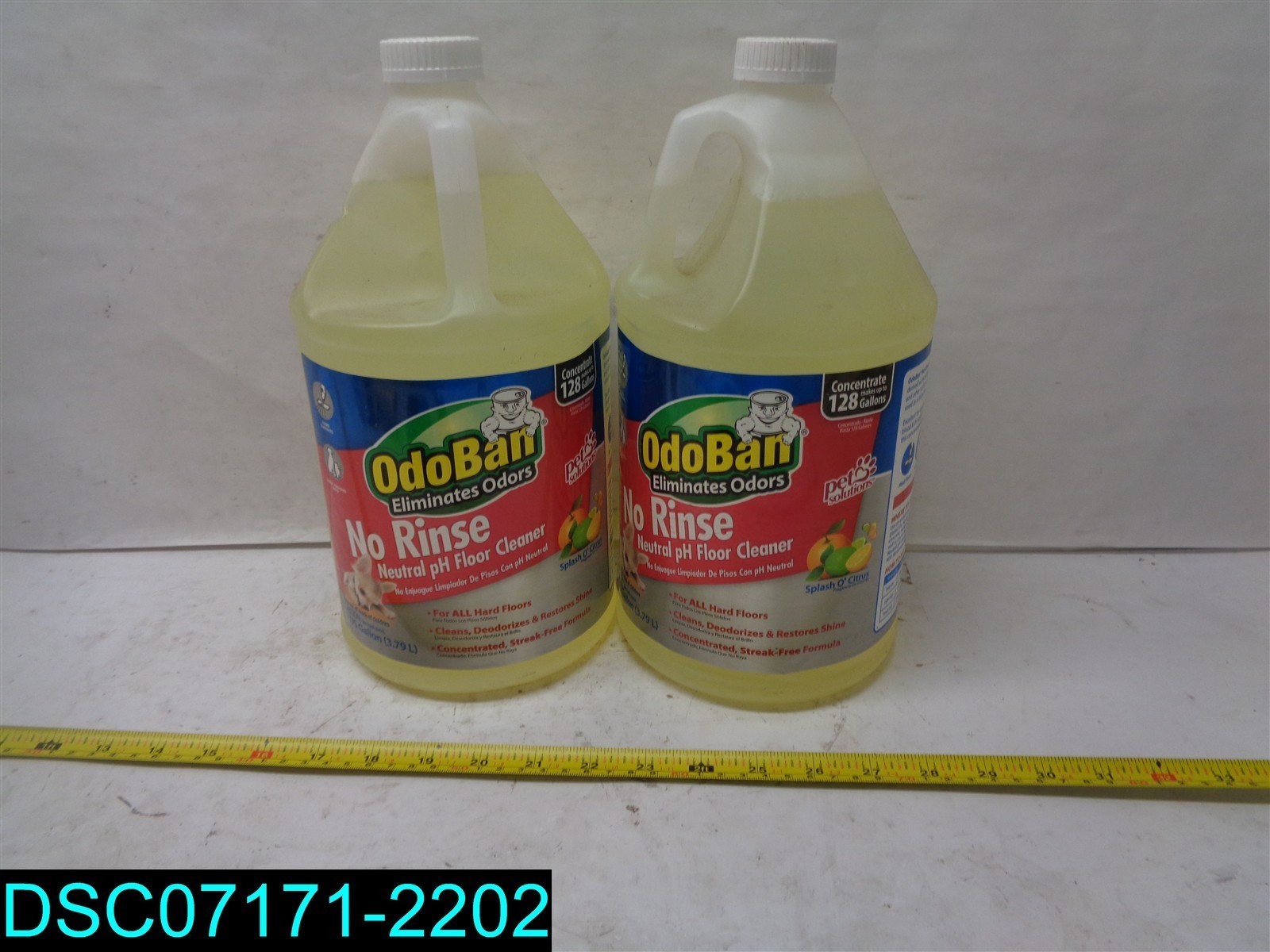 QTY=2 GAL: OdoBan Pet Solutions No Rinse Neutral pH Floor Cleaner Concentrate
