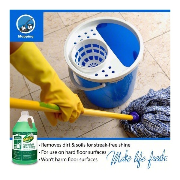 Odoban 936162-G Neutral Ph Floor Cleaner, 1Gal, Pk4