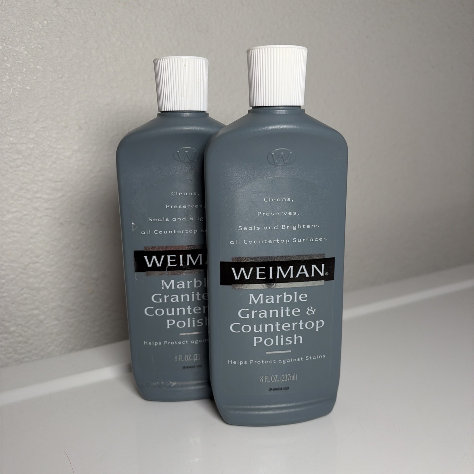 2 WEIMAN Marble Granite Cleaner & Polish 8oz – Discontinued (Mostly Full)