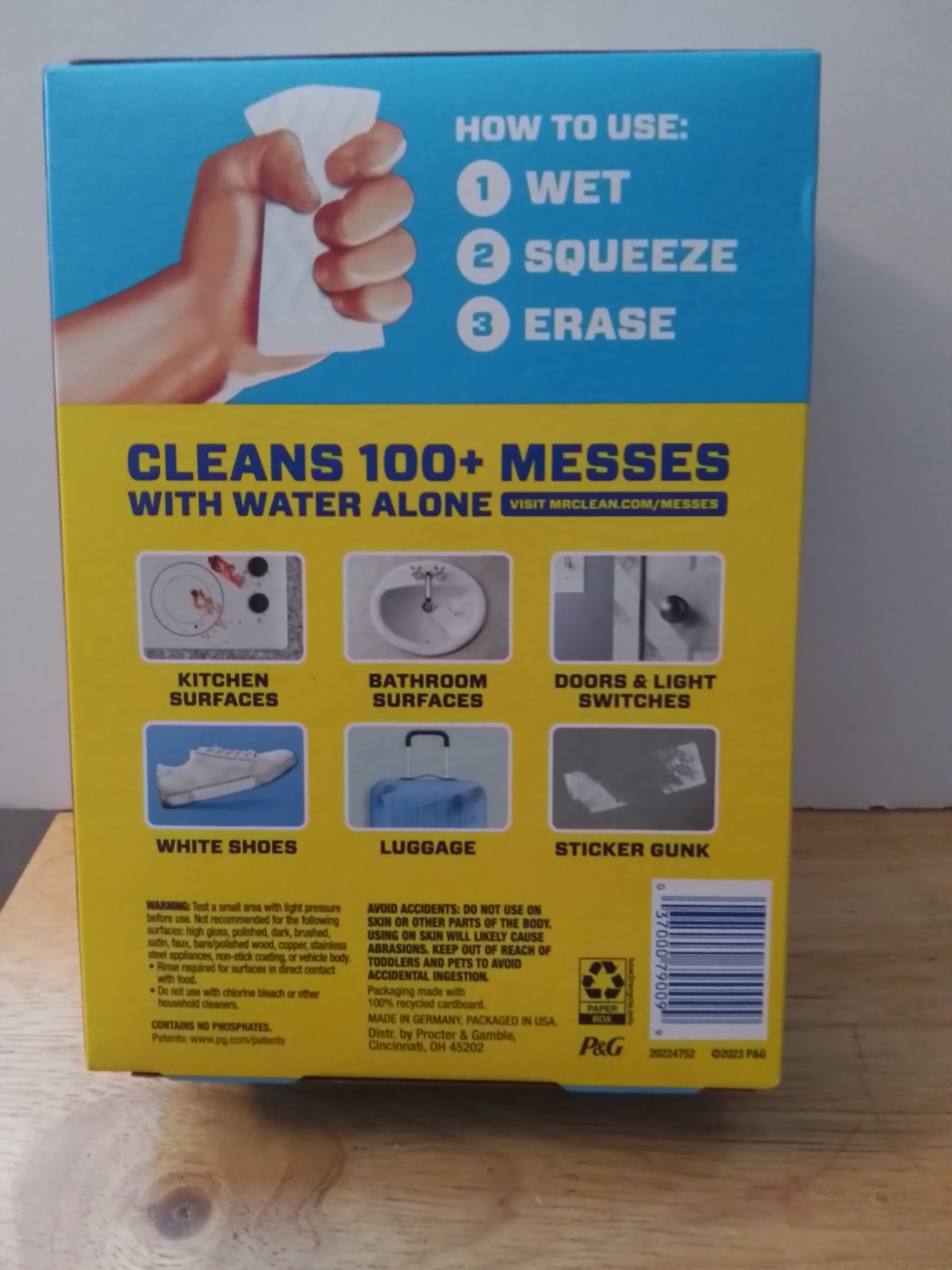 Mr. Clean Magic Eraser Original Cleaning Pads with Durafoam White 6 Count