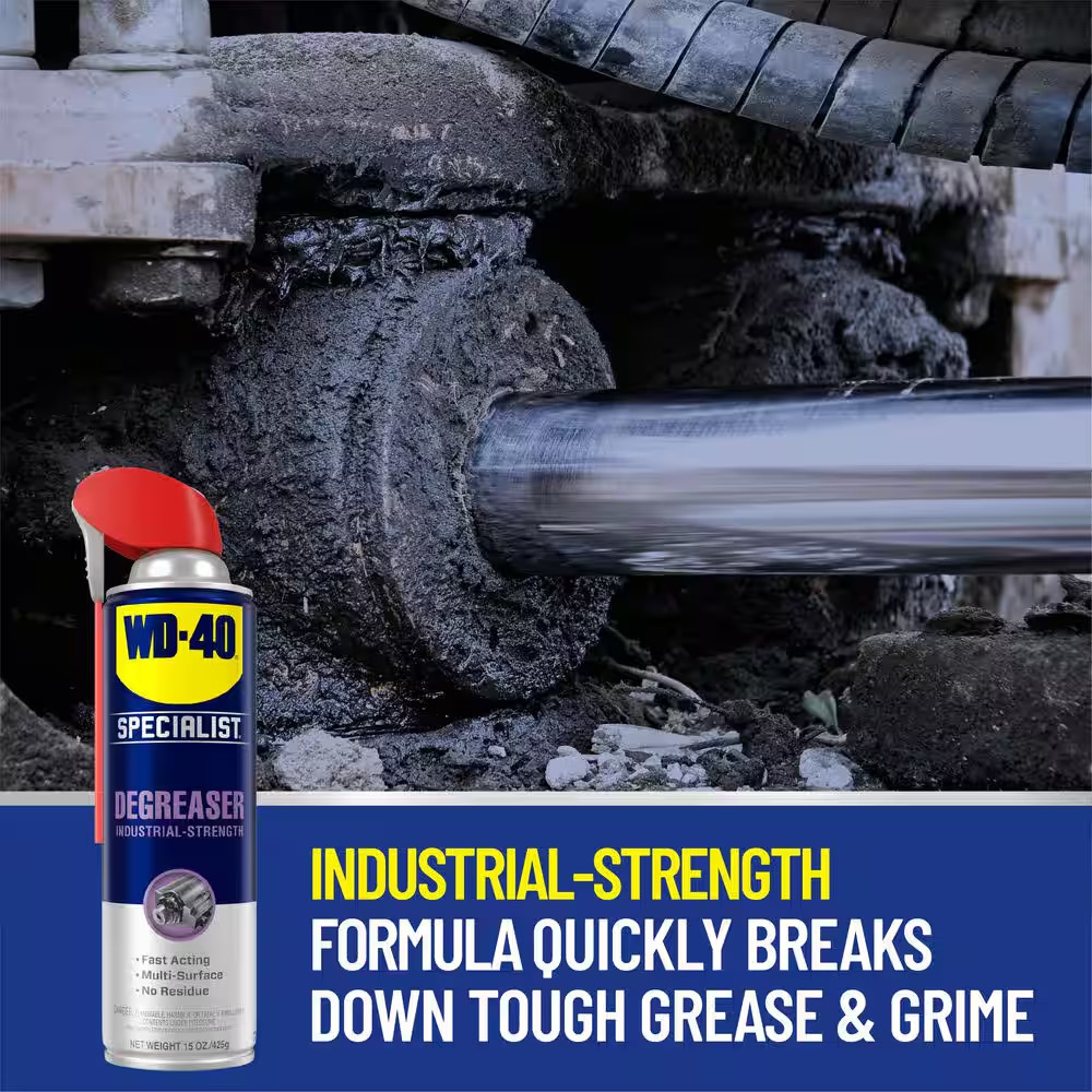 15 Oz. Degreaser, Industrial-Strength Fast Acting Formula with Smart Straw