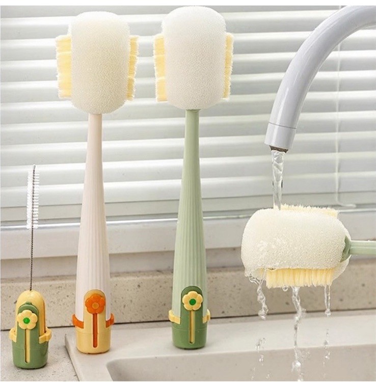 5-in-1 Bottle and Cup Cleaning Brush Set Lid Straw Cleaner Kitchen Tool Pack 2