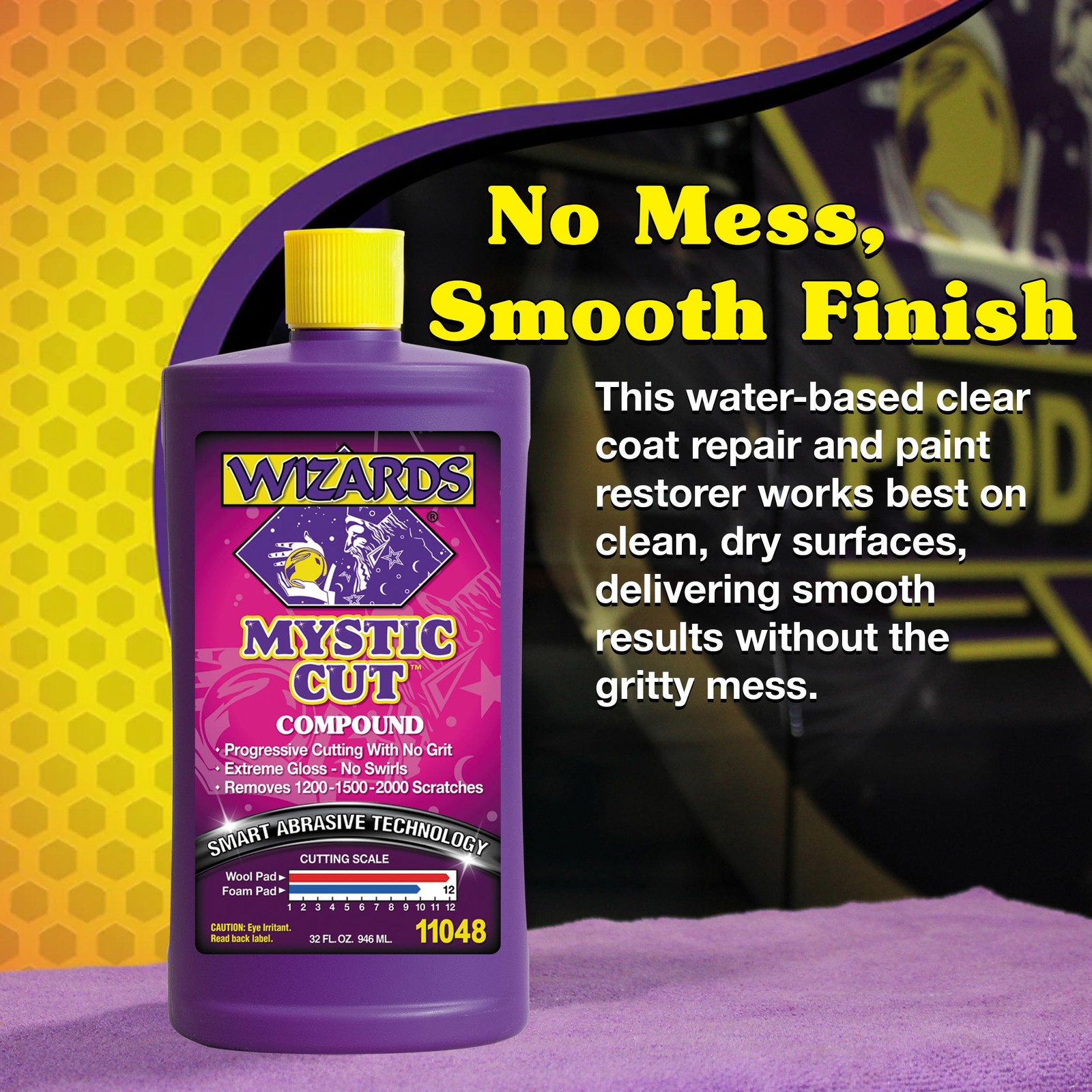 Wizards Mystic Cut Compound 32 Oz Scratch Swirl Remover For All Paints