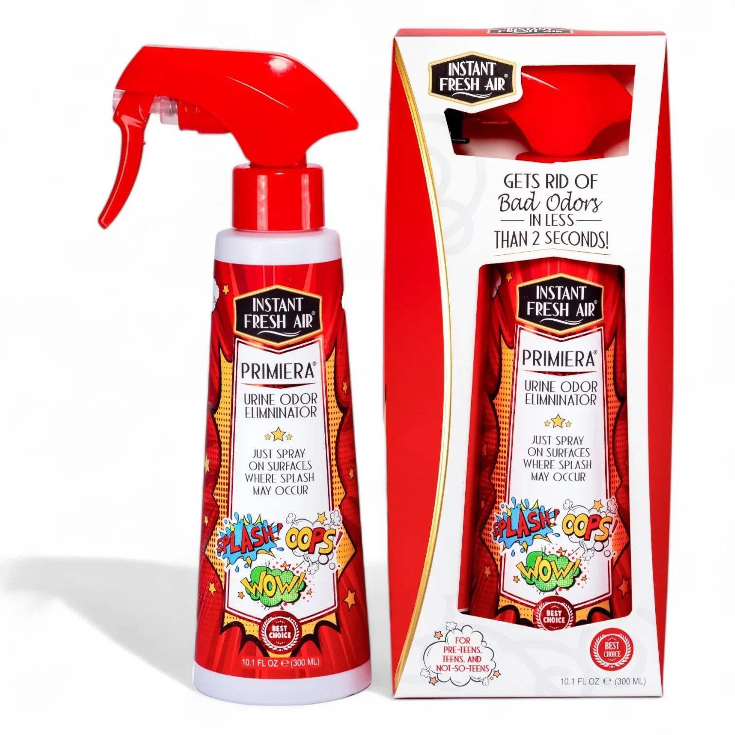 Primiera, Urine Odor Eliminator, Just Spray Where Splash May Occur, 10.1 Oz (300