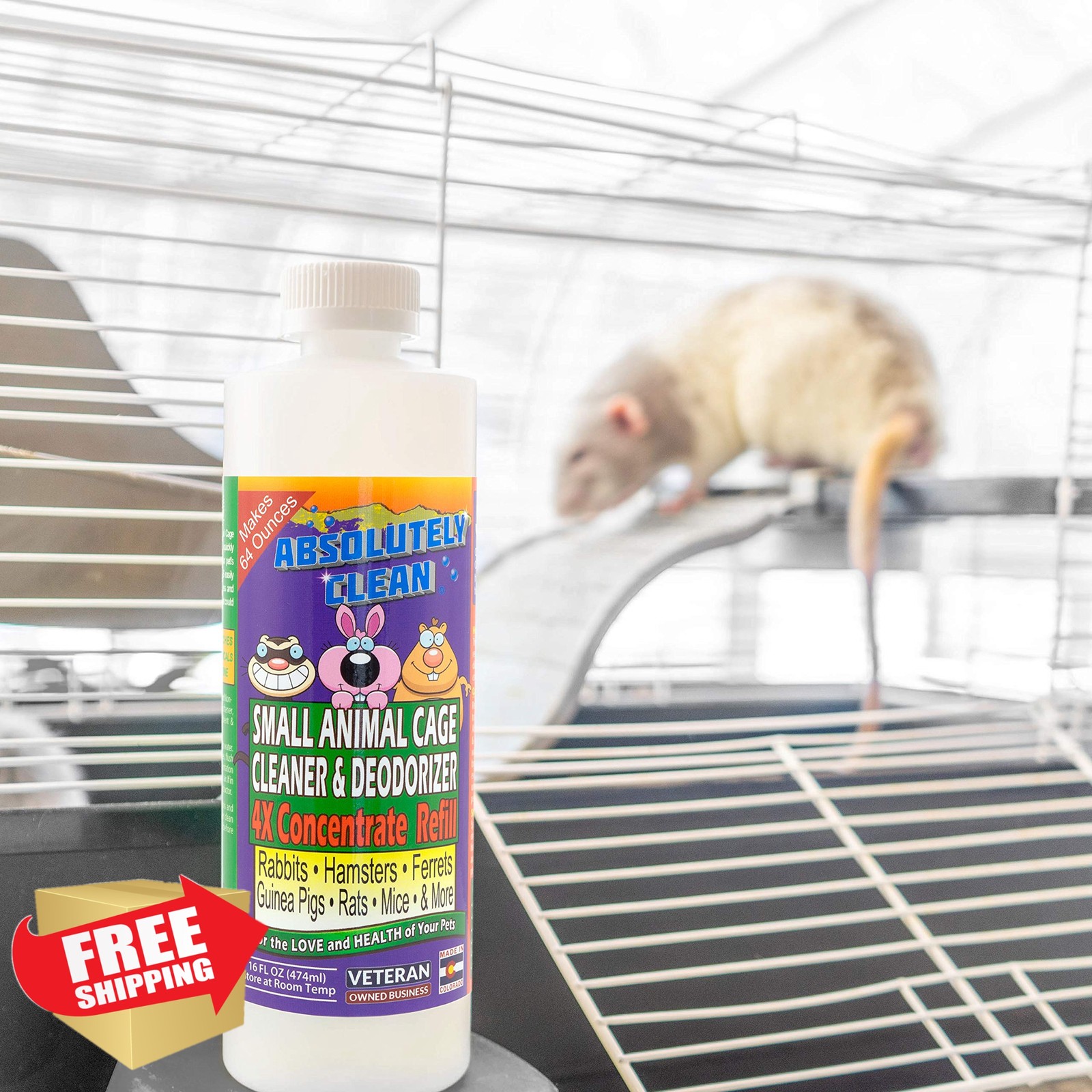 Absolutely Clean Cage Cleaner 16oz Concentrate