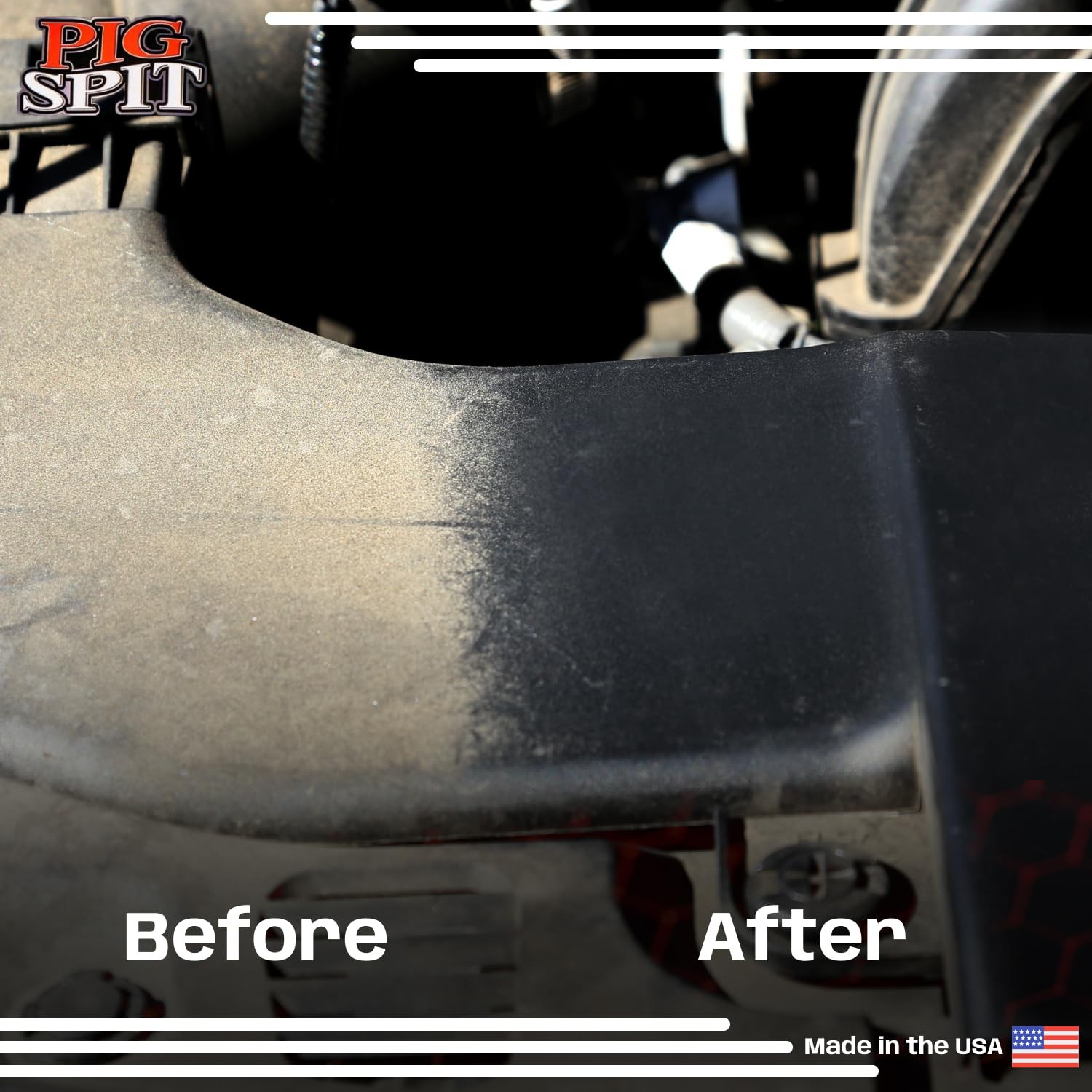 Engine Shine for Trim, Tires & Vinyl | Restores Faded Black Plastic | 9 oz.