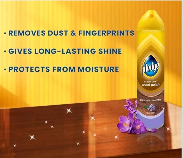 6 Pack Pledge Furniture Polish Wood, 250ml each, Lavender Scent By Pledge