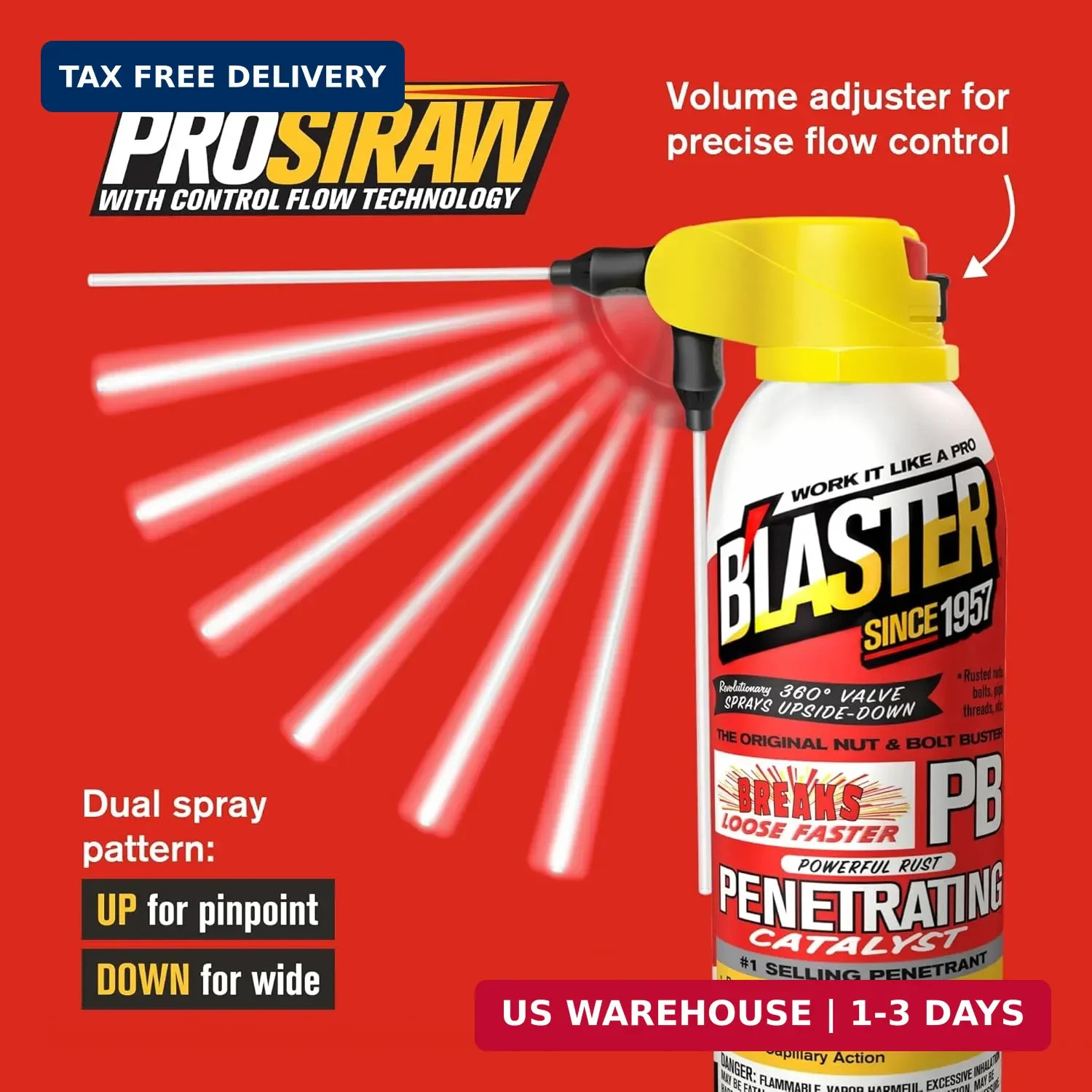 PB Blaster Penetrating Oil Spray, 11 oz Aerosol Cans (6-Pack) – Rust Remover & B