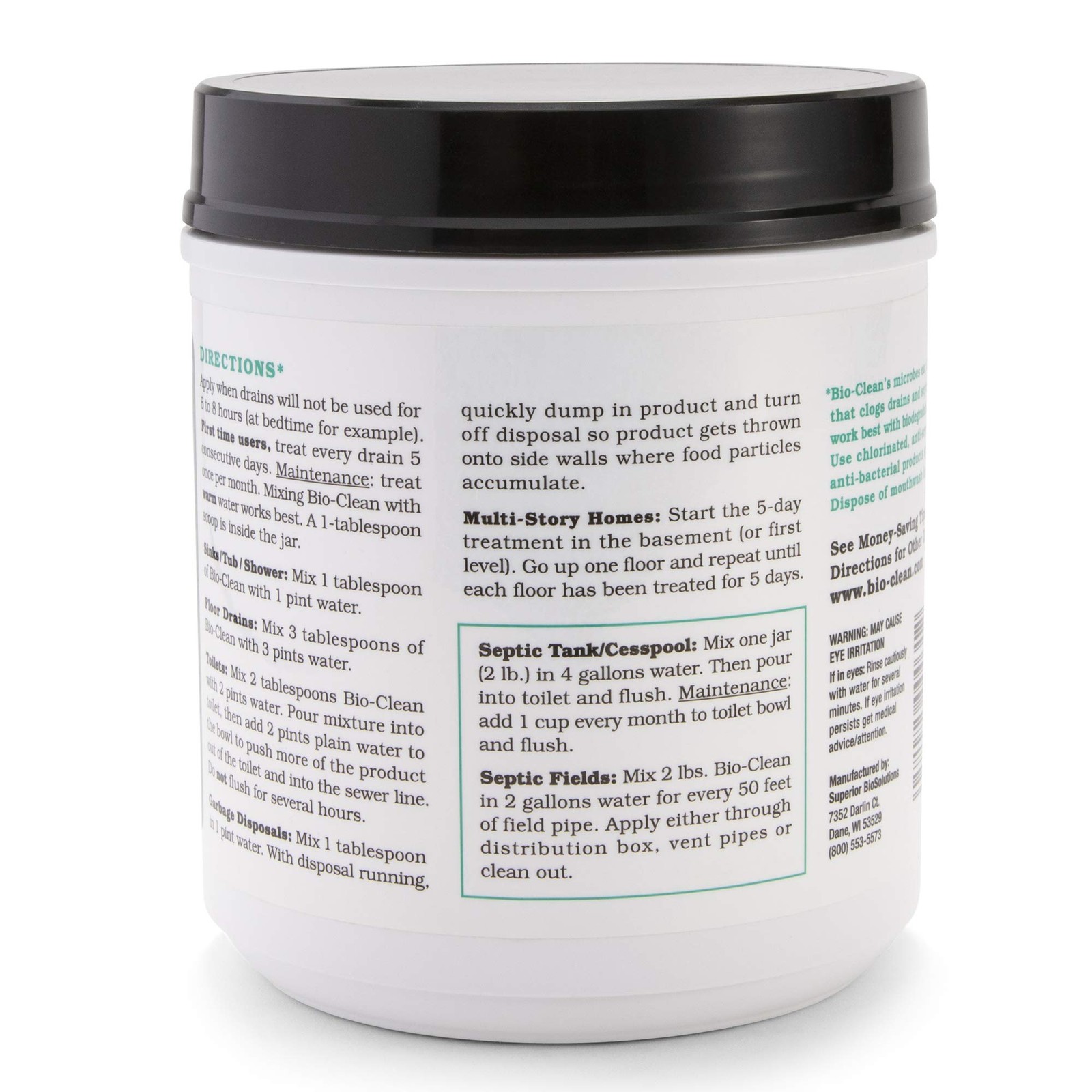 Drain Cleaner for Septic Tanks and Grease Traps – All Natural Formula