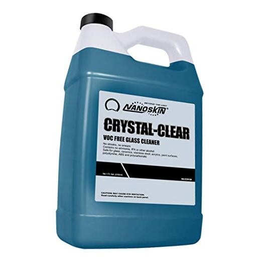 CRYSTAL-CLEAR VOC-Free Glass Cleaner 1 Gallon – Ultra 128 Fl Oz (Pack of 1)