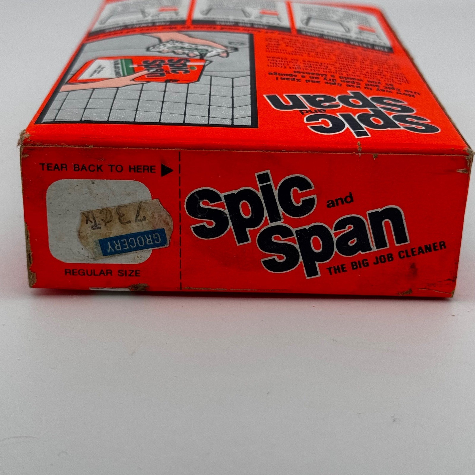 Vintage Spic and Span The Big Job Cleaner 16 oz Box Collectible Unused Collector