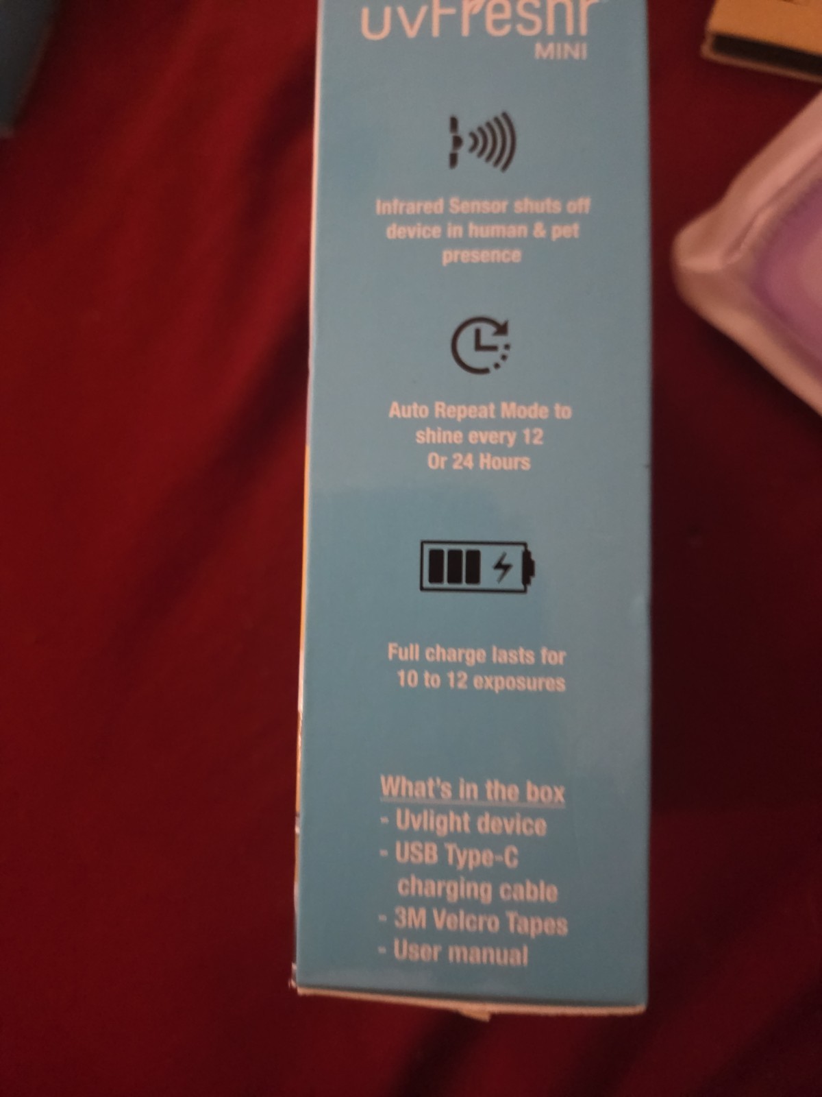 Uvfreshr Disinfectant Uvc Light Sanitizer Kills Germs