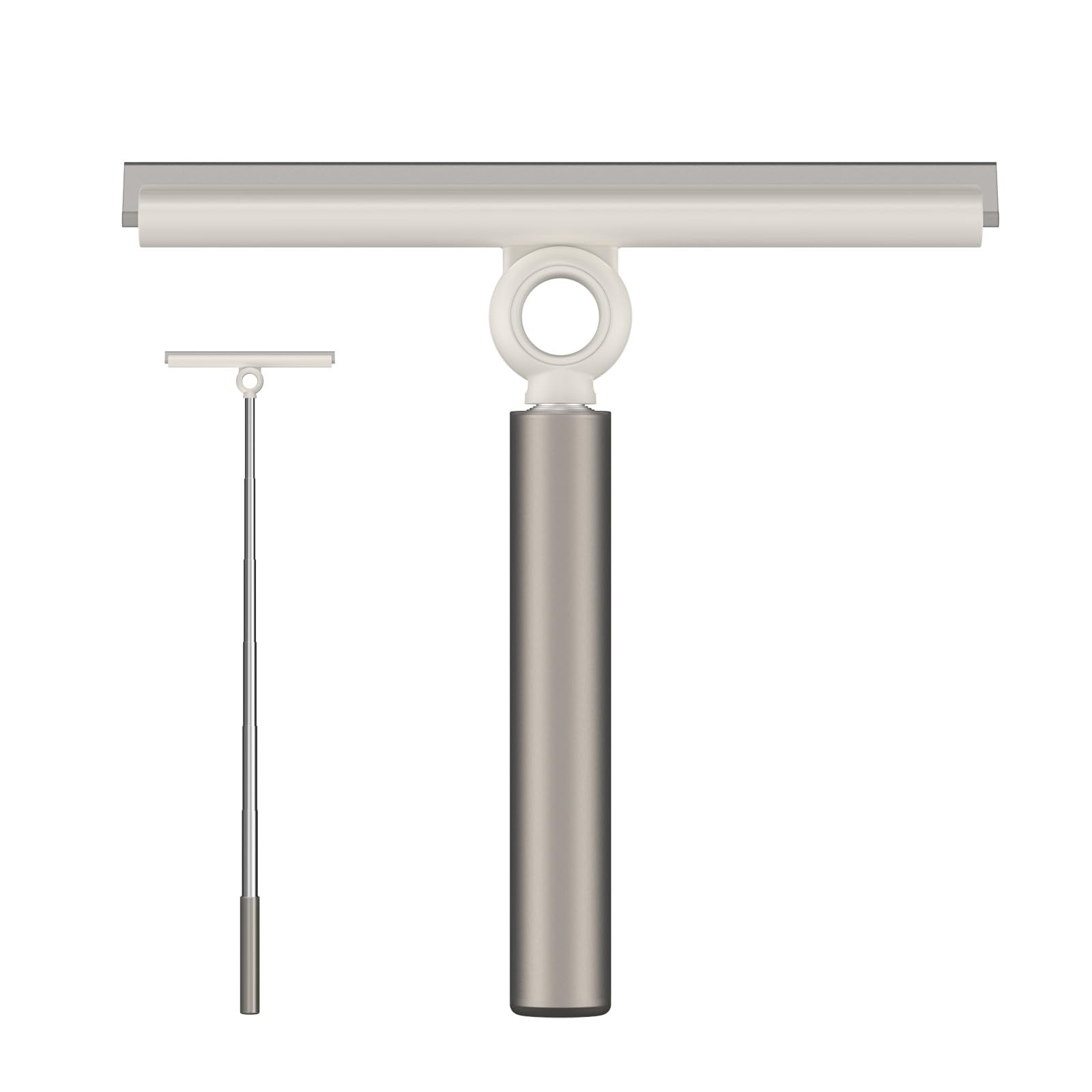 Extendable Shower Squeegee with 10-Inch Silicone Blade & Telescoping Handle