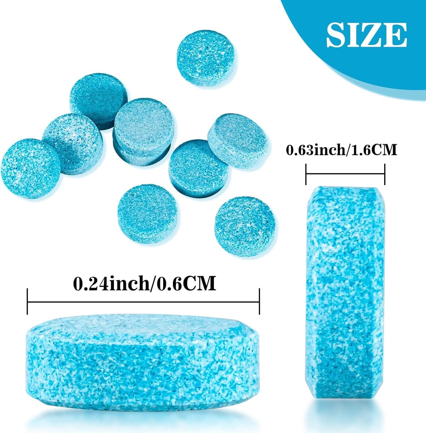 Car Windshield Washer Tablets 30/50/100 PCS Washer Fluid Tablets Glass Cleaner
