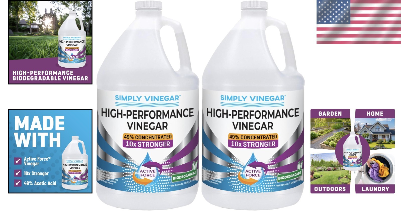 High-Performance Concentrated Vinegar Cleaner – 256 oz