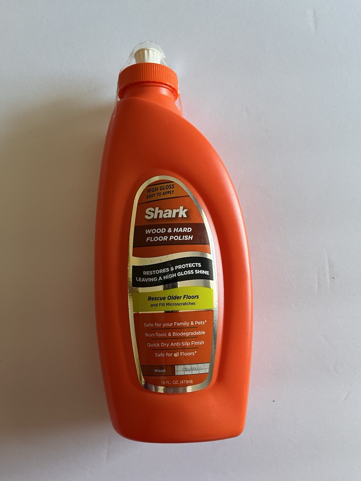 Shark Wood & Hard Floor Polish 16 Oz High Gloss Restores & Protects New