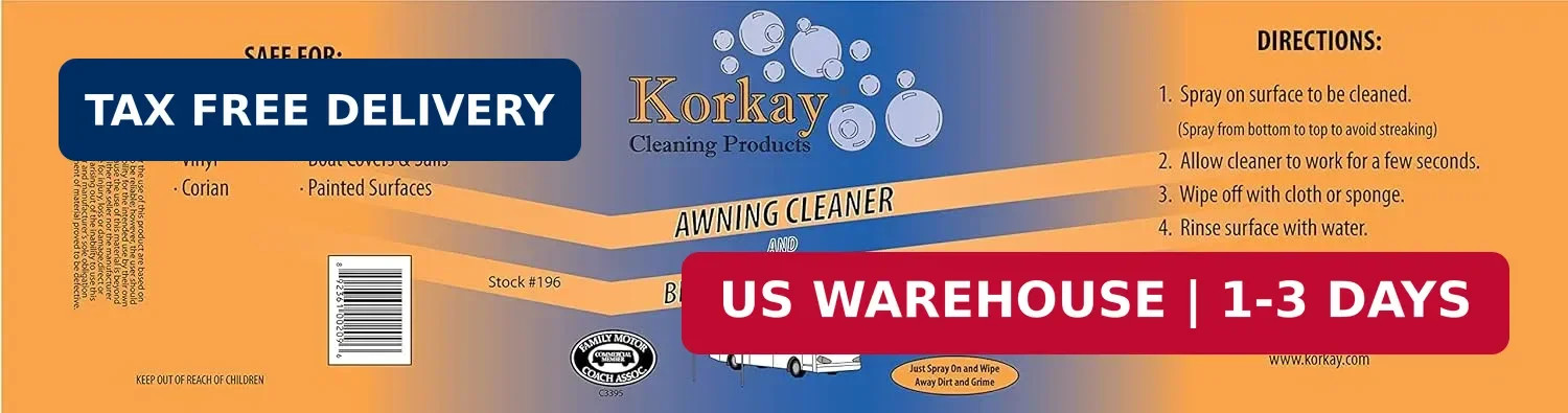Awning Cleaner and Black Streak Remover 1 Gallon Bottle